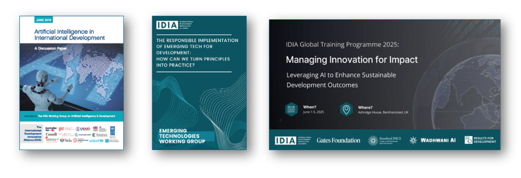 International development innovation alliance (IDIA) Harnessing technology as a key accelerator of scale - resource thumbnail images