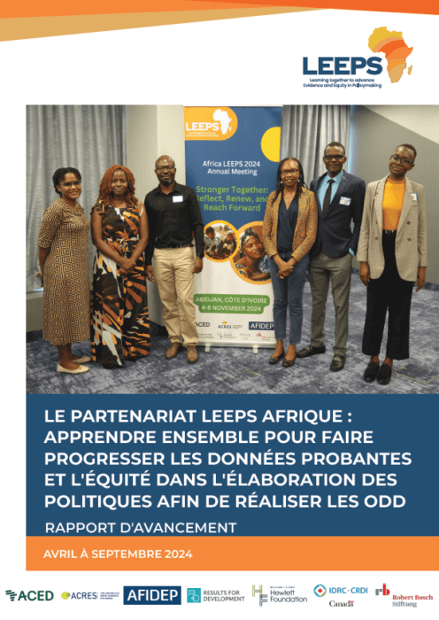 Africa LEEPs progress report Oct 2024 report cover image FRENCH
