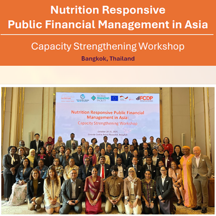 Nutrition Responsive Public Financial Management in Asia Capacity Strengthening Workshop Bangkok Thailand - Report Cover