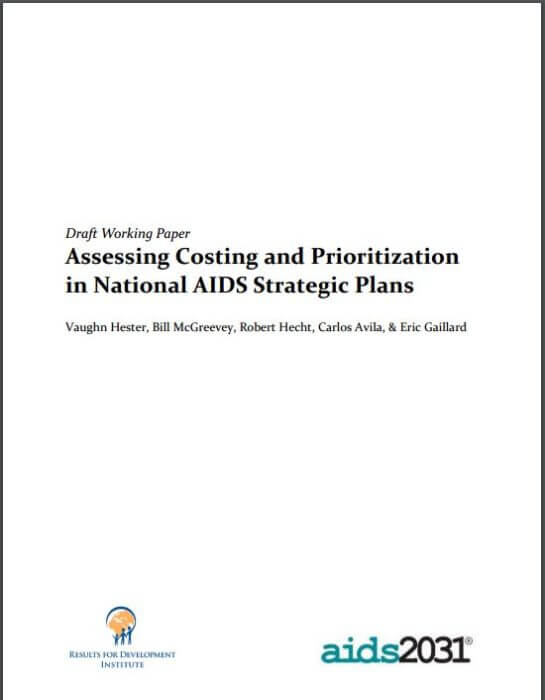 Assessing Costing and Prioritization in National AIDS Strategic Plans