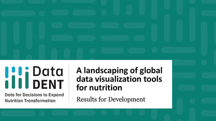 A landscaping of global data visualization tools for nutrition