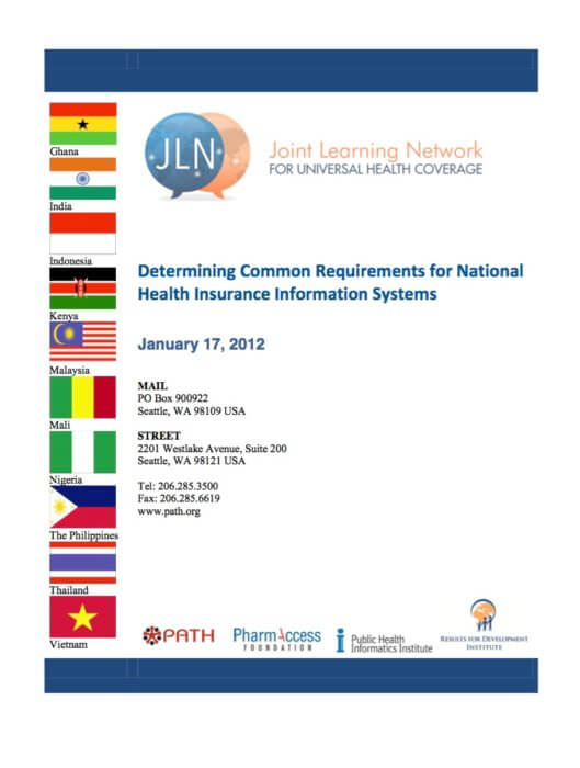 Determining Common Requirements for National Health Insurance Information Systems