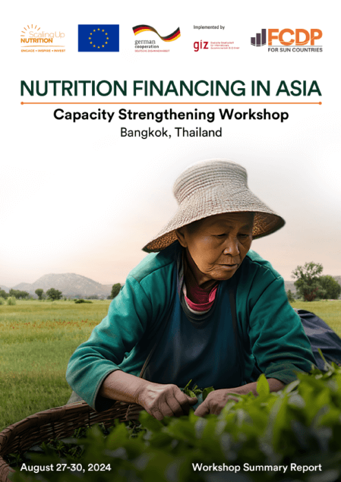 Nutrition financing in Asia report cover