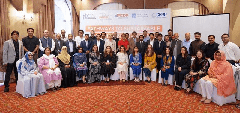 Workshop participants in Islamabad at FCDP Pathways to sustainable financing for nutrition in Pakistan