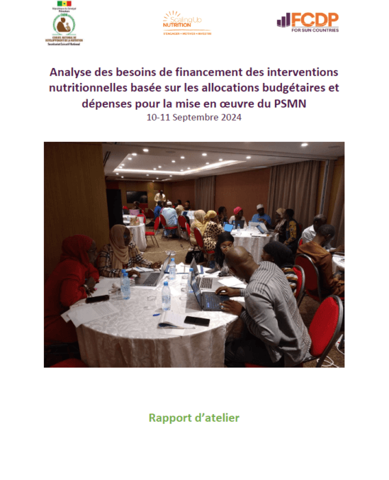 FCDP Senegal workshop report cover image FRENCH