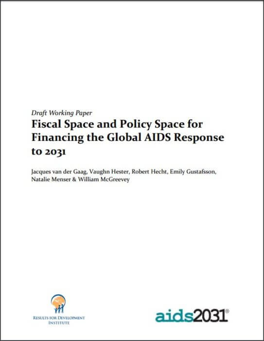 Fiscal Space and Political Space for Financing the Global AIDS Response to 2031
