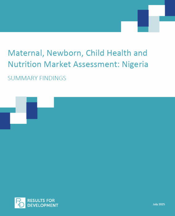MNCH Market Assessment Nigeria cover image