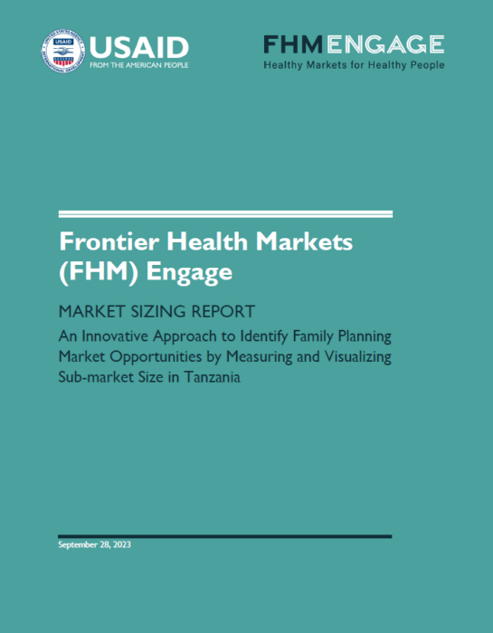 Report cover image - Market Report identifying opportunities in Tanzania's family planning market
