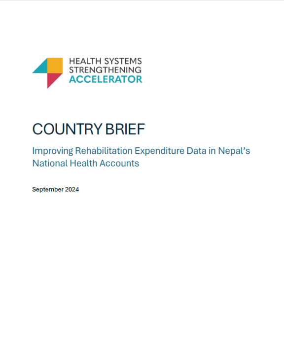 Nepal Health Systems Strengthening Accelerator Country Brief report cover image