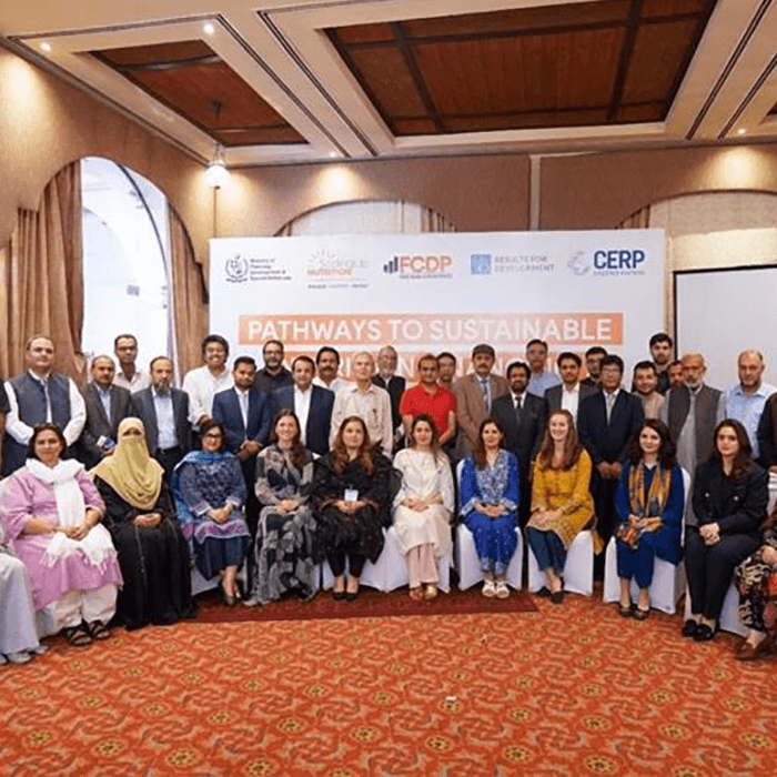 Participants at FCDP workshop in Islamabad titled Pathways to Sustainable Nutrition Financing in Senegal