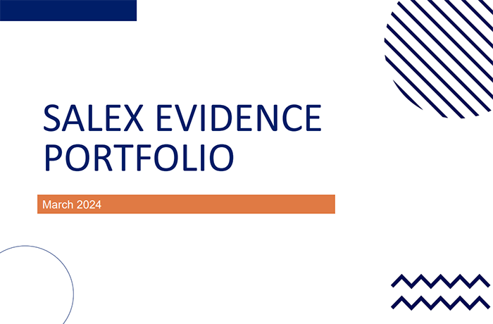 SALEX evidence portfolio cover image