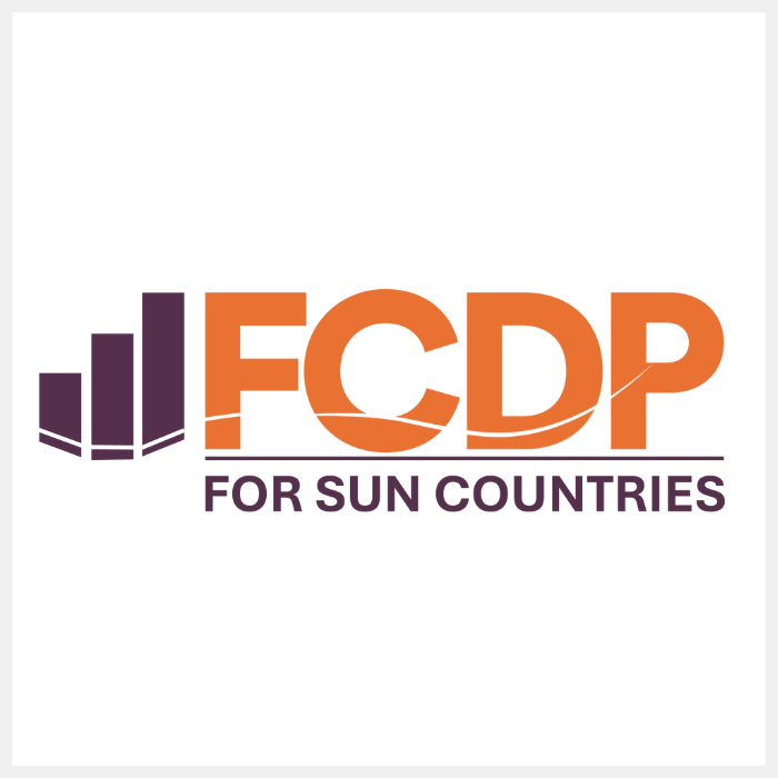 FCDP logo with grey border